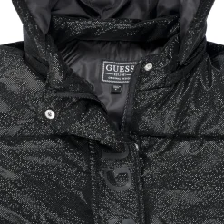 Guess - HOODED LS PUFFER Noir New