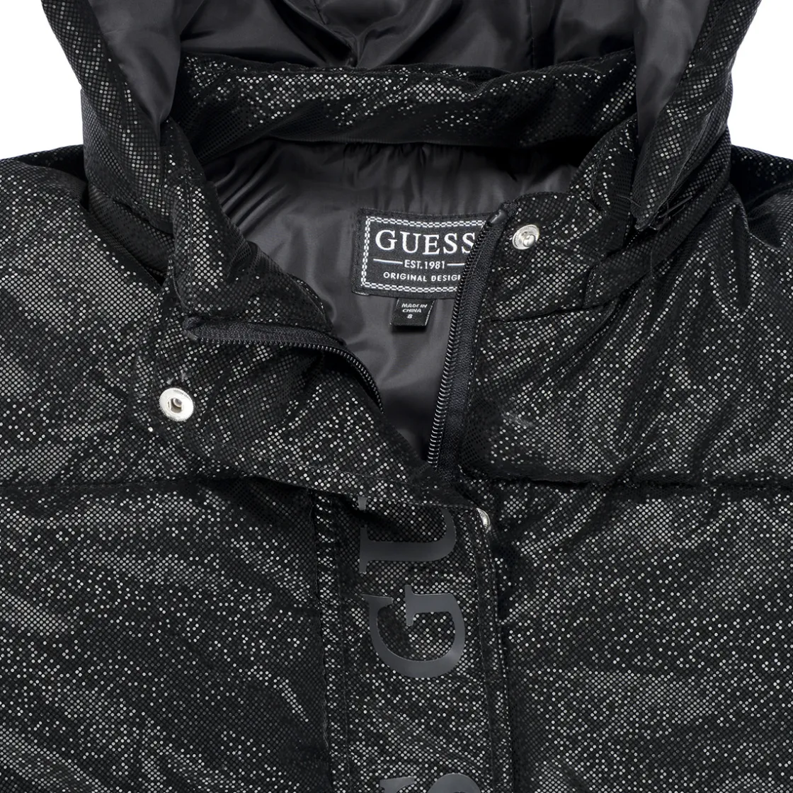 Guess - HOODED LS PUFFER Noir New