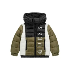 Guess - HOODED PADDED JACKET< Manteaux