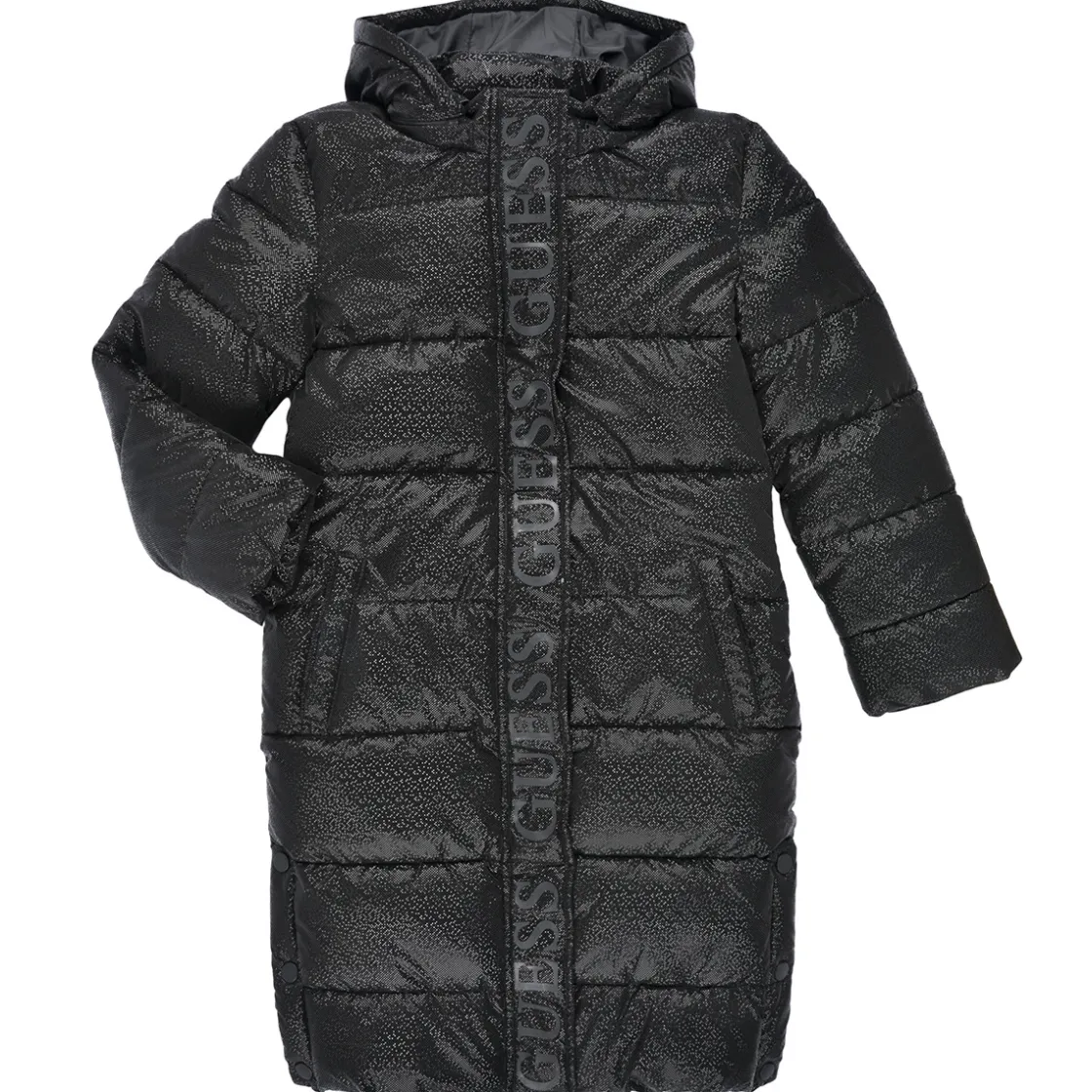Guess - HOODED PADDED LS JACKET W/ZIP Noir New