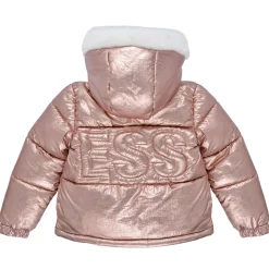 Guess - HOODED PADDED LS PUFFER W/ZIP< Manteaux