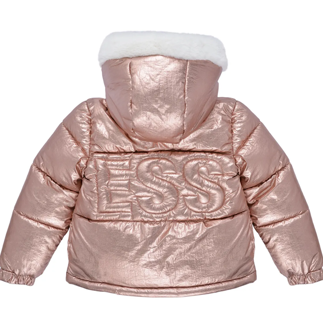 Guess - HOODED PADDED LS PUFFER W/ZIP< Manteaux