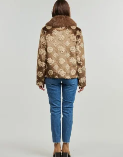 Guess - KARINE FUR LOGO JKT< Manteaux