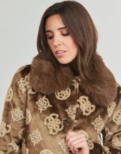 Guess - KARINE FUR LOGO JKT< Manteaux