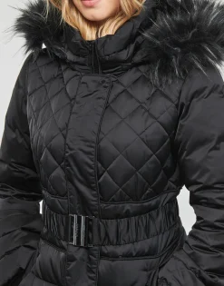 Guess - LAURIE DOWN JACKET Noir Hot