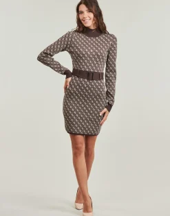 Guess - LISE 4G LS BELTED DRESS SWTR< Robes