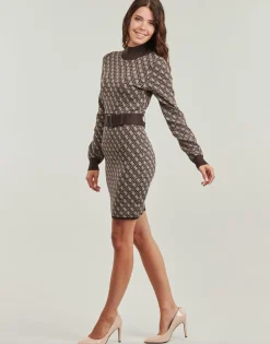 Guess - LISE 4G LS BELTED DRESS SWTR< Robes