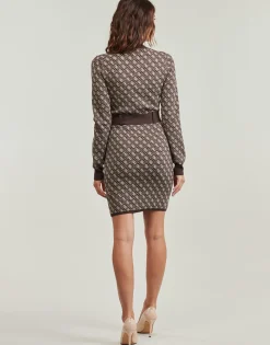 Guess - LISE 4G LS BELTED DRESS SWTR< Robes
