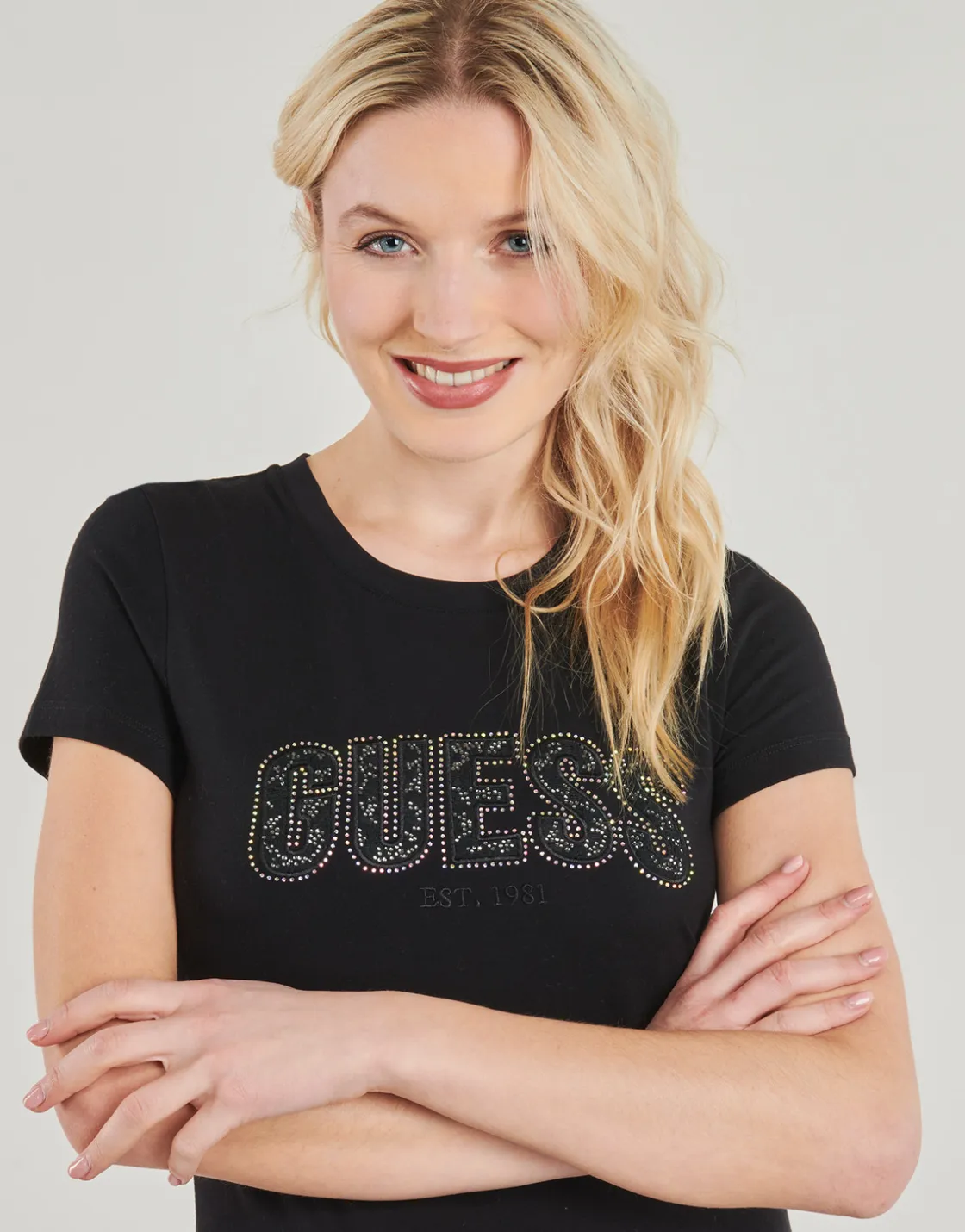 Guess - LOGO LACE Noir Sale