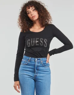 Guess - LS CN MIRELA TEE Noir Discount