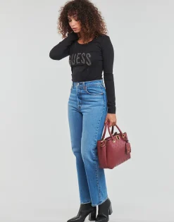 Guess - LS CN MIRELA TEE Noir Discount