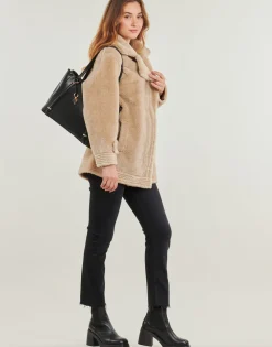 Guess Manteaux^- LS ELISABETTA SHEARLING COAT