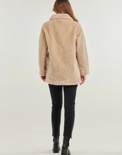 Guess Manteaux^- LS ELISABETTA SHEARLING COAT