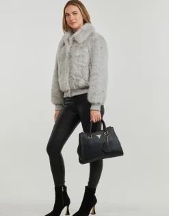 Guess - LS SOAVE BOMBER JACKET Gris Discount