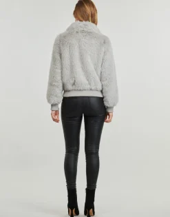 Guess - LS SOAVE BOMBER JACKET Gris Discount