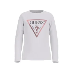 Guess - LS ST SHIRT CORE Blanc Outlet