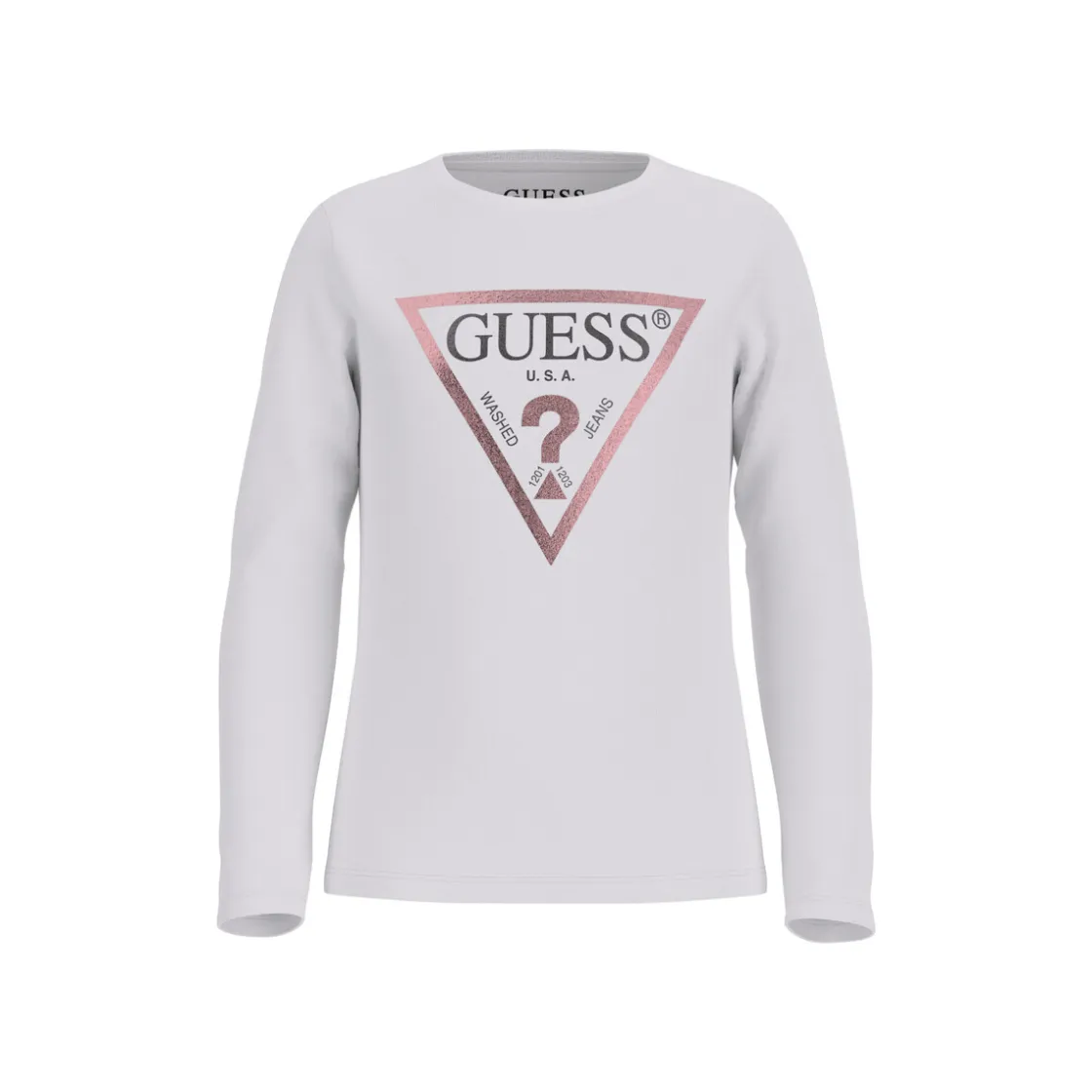 Guess - LS ST SHIRT CORE Blanc Outlet