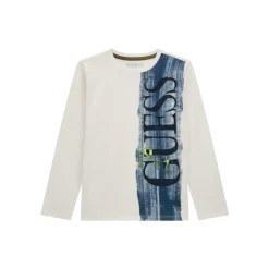 Guess - LS T SHIRT Blanc Online