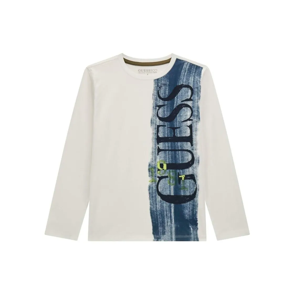 Guess - LS T SHIRT Blanc Online