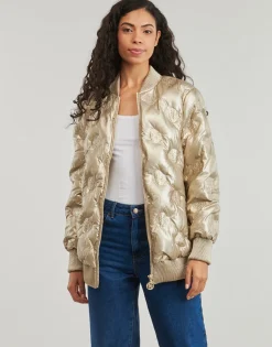 Guess - MARIANNE PEONY LONG BOMBER Doré Hot