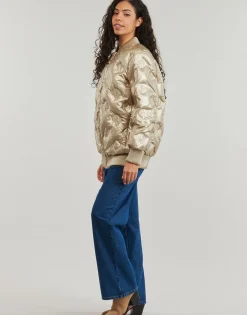 Guess - MARIANNE PEONY LONG BOMBER Doré Hot