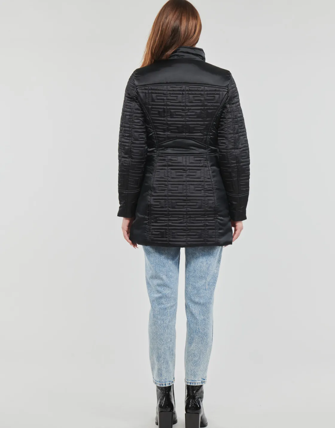 Guess - MARINE LONG JACKET Noir New