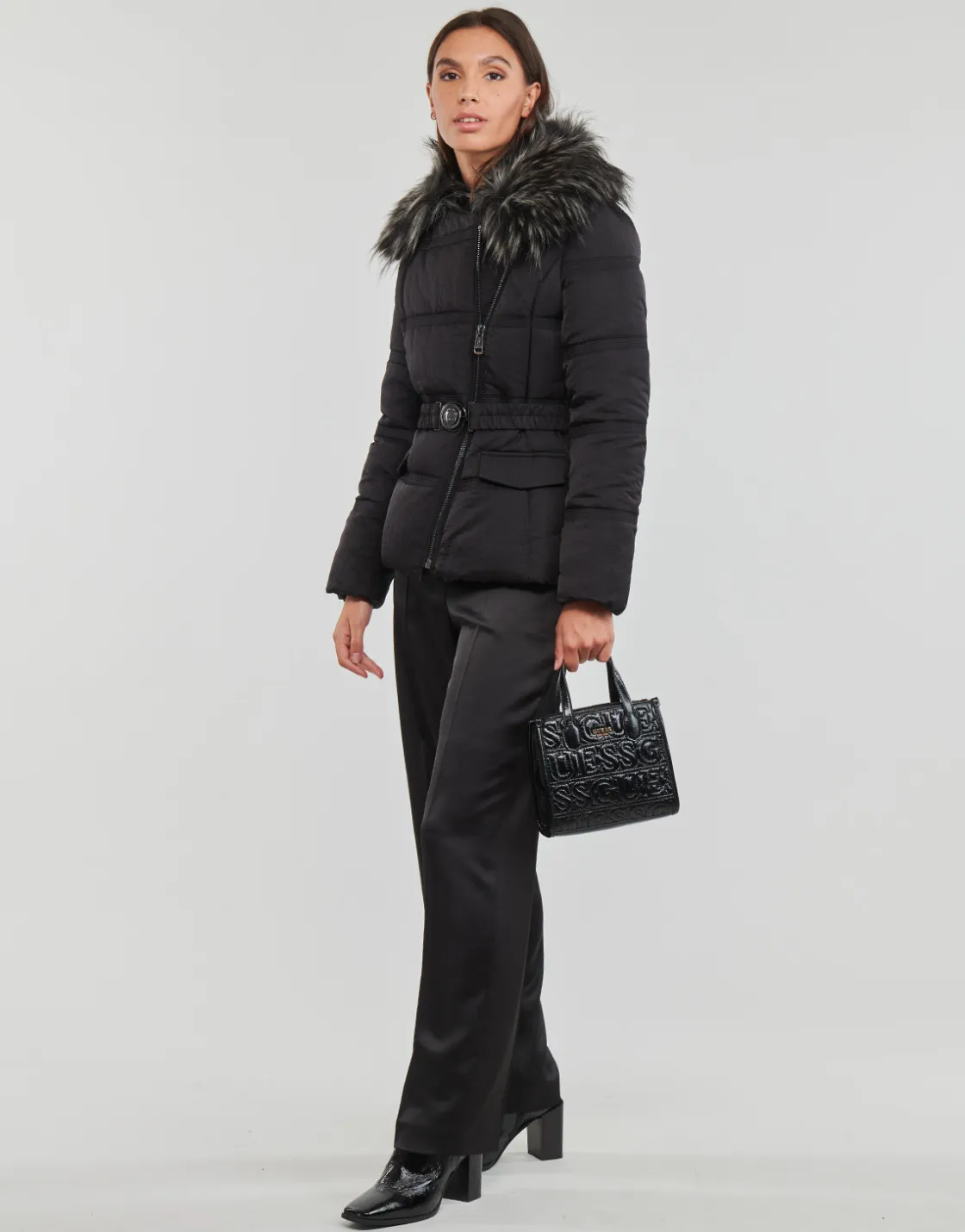 Guess Vestes^- MARISOL SHORT BELTED JACKET