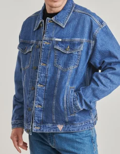 Guess - MENS OVERSIZE TRUCKER JACKE Jean Outlet