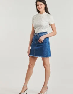 Guess - MOCK NECJK ALL OVER LOGO Blanc Online