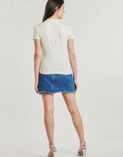 Guess - MOCK NECJK ALL OVER LOGO Blanc Online