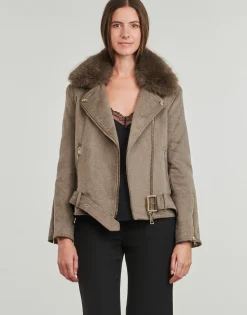 Guess - NANCY FAUX FUR JACKET< Vestes