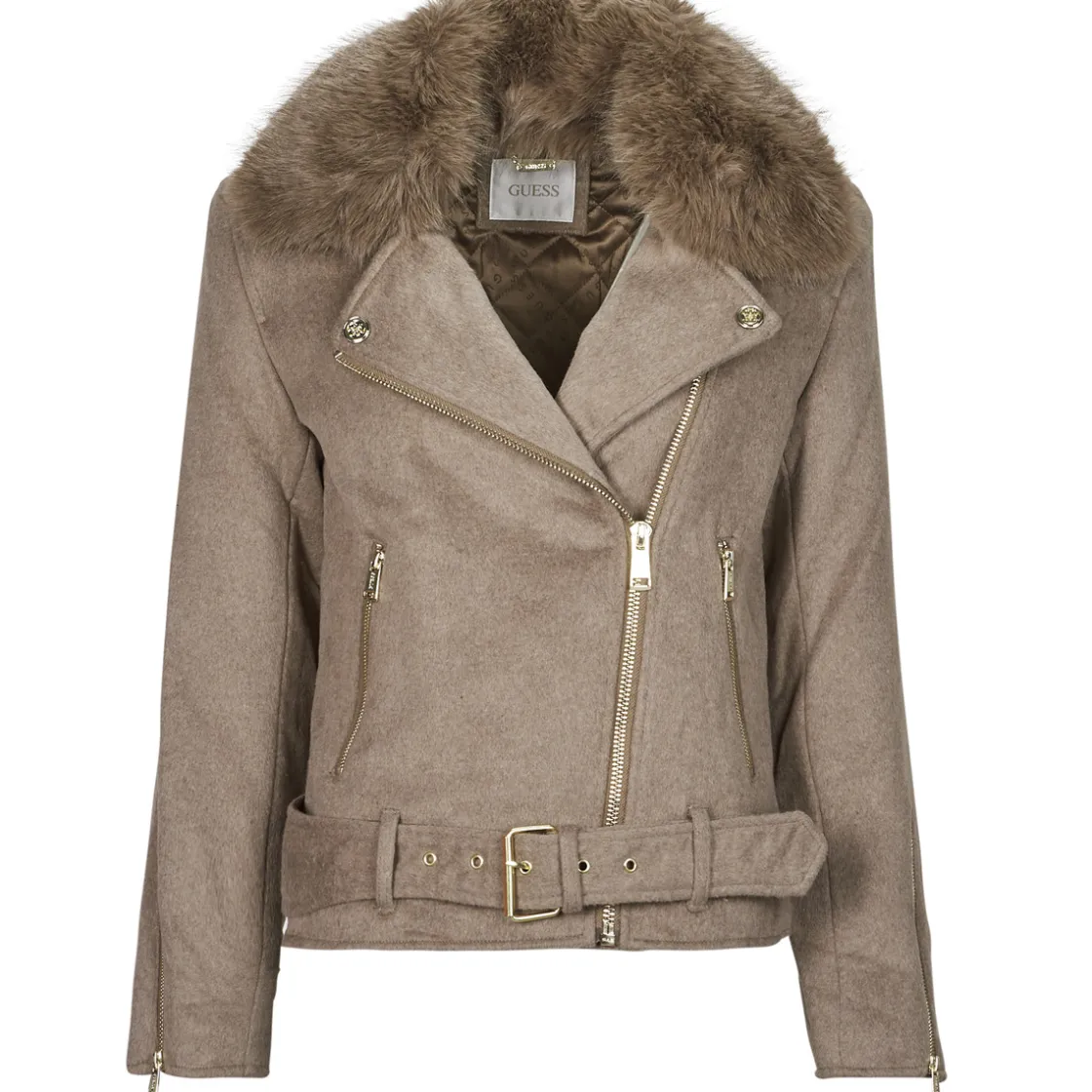 Guess - NANCY FAUX FUR JACKET< Vestes