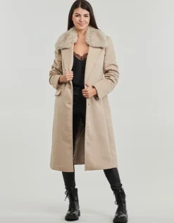 Guess - NANCY FIT COAT FAUX FUR COLLAR< Manteaux
