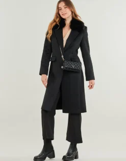 Guess - NANCY FIT COAT FAUX FUR COLLAR< Manteaux