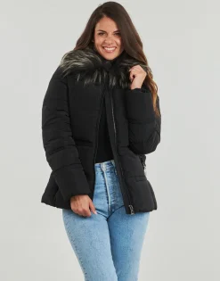 Guess - NEW MARISOL SHORT BELTED JACKE Noir Sale