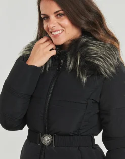 Guess - NEW MARISOL SHORT BELTED JACKE Noir Sale