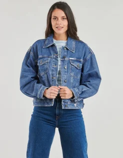 Guess Vestes^- OVERSIZE TRUCKER JACKET