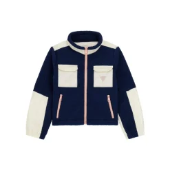 Guess - POLAR FLEECE LS PADDED JACKET Marine Hot