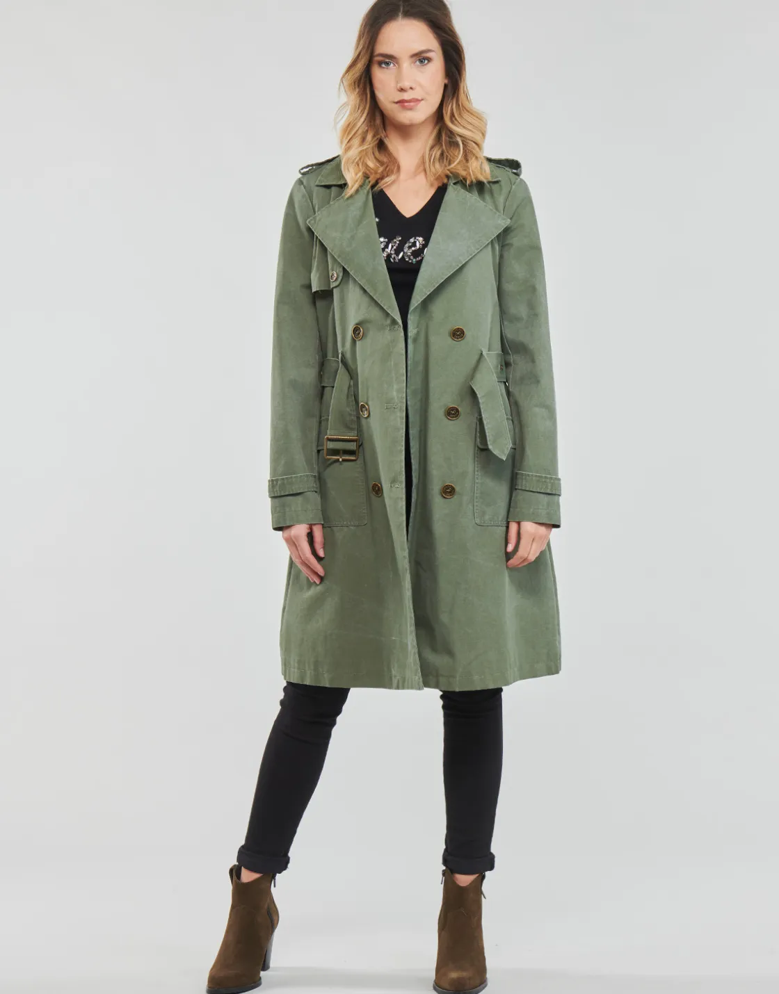 Guess - PRISCA TRENCH Kaki Clearance