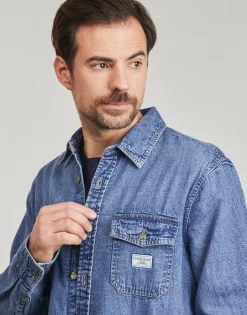 Guess - REGULAR LS DENIM SHIRT Jean New