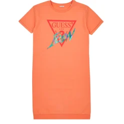 Guess Robes^- ROLLED UP SLEEVES TERRY DRESS