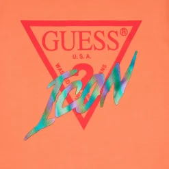 Guess Robes^- ROLLED UP SLEEVES TERRY DRESS