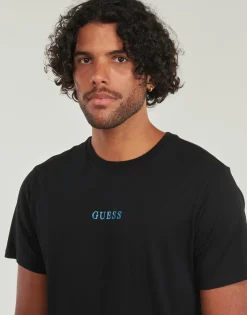 Guess T-shirts & Polos^- SS BSC PAINTED QUATTRO G TEE