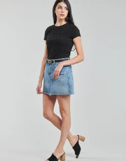 Guess - SS CN ASTRELLE TEE Noir Discount