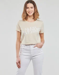 Guess - SS CN AURELIA TEE Beige Sale