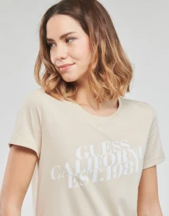 Guess - SS CN AURELIA TEE Beige Sale