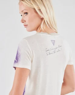 Guess T-shirts & Polos^- SS CN IRIS TEE