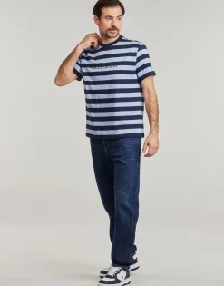 Guess T-shirts & Polos^- SS CN REG STRIPED YD TEE