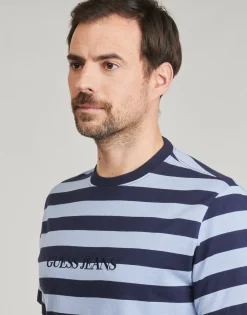 Guess T-shirts & Polos^- SS CN REG STRIPED YD TEE