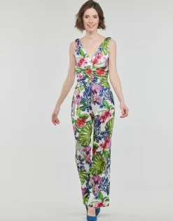 Guess - SS COWL POPLIA OVERALL Multicolore Hot